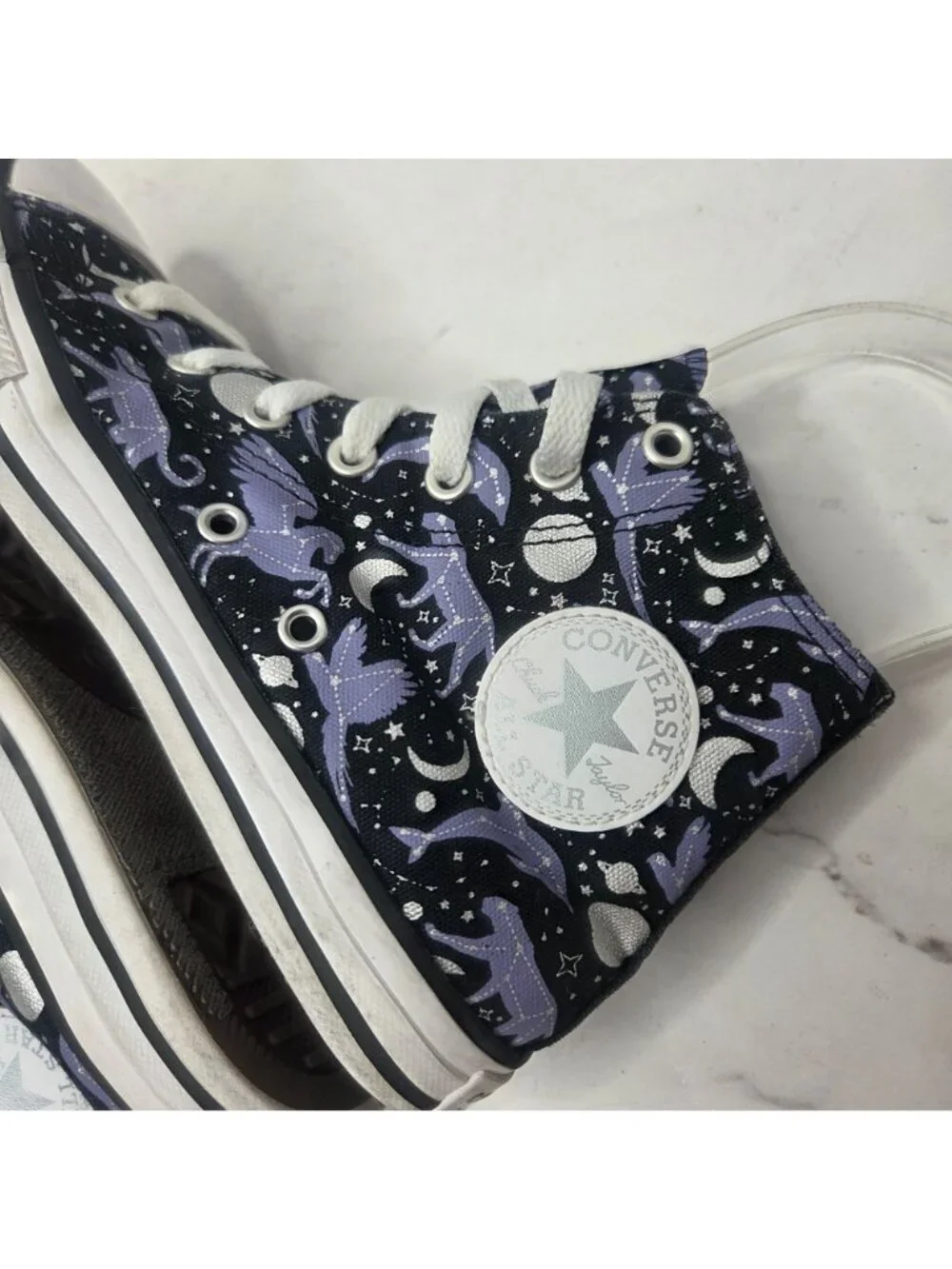 Converse Chuck Taylor All Star Constellation Star Print High Top Sneakers 2